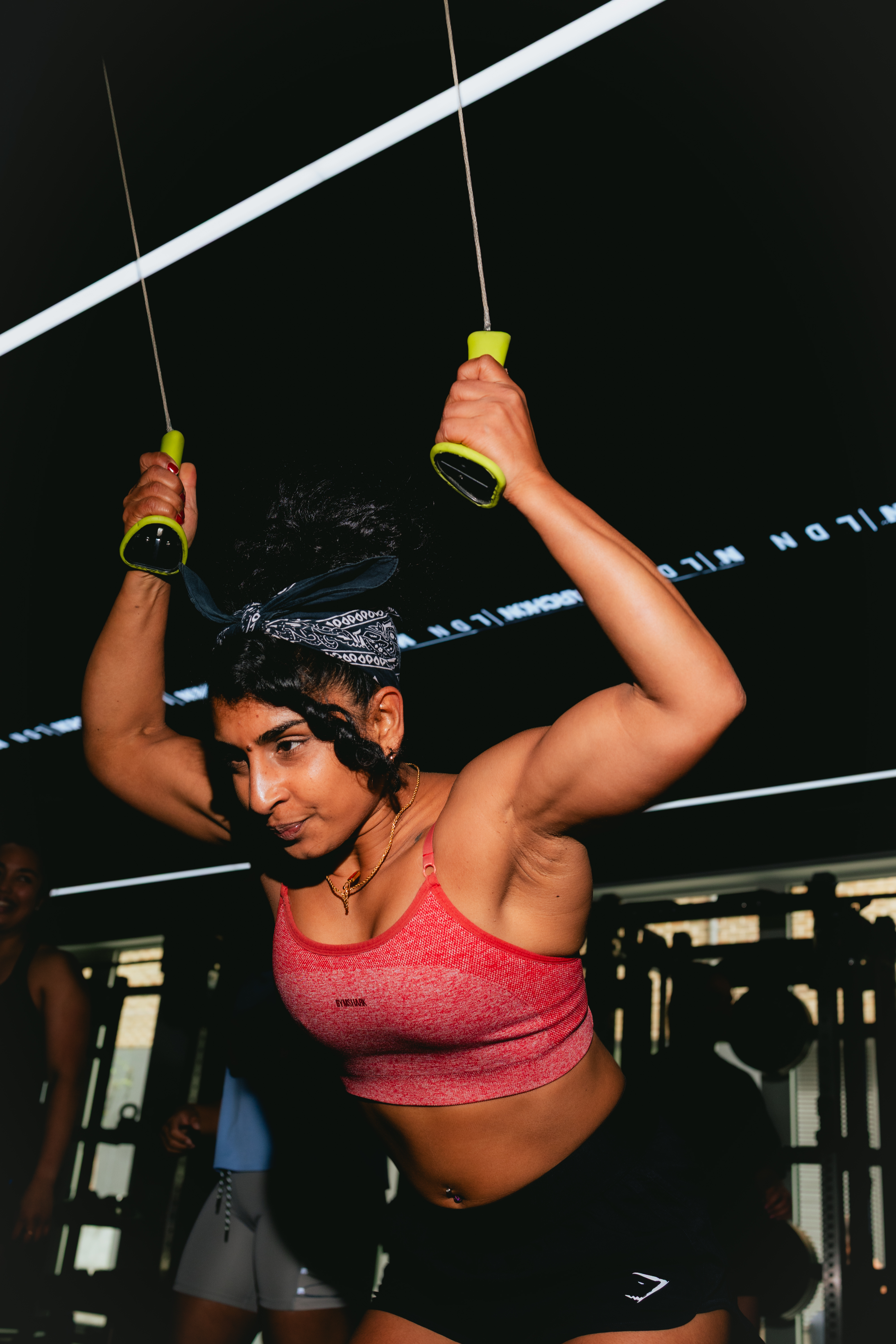 Lisa Patel, founder of Muscle Mamii, training at GymWay